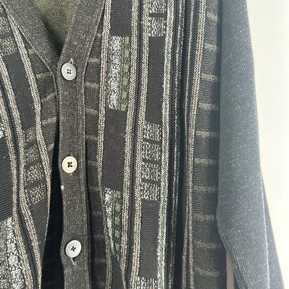 Vintage cardigan 3D knit sweater made in Italy sz Lg